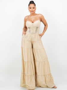 “Blush Breeze Wide-Leg Jumpsuit”