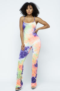 Cosmic Orchid Romper