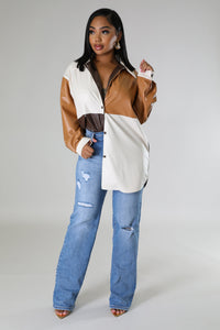 Caramel Block – shirt/Jacket