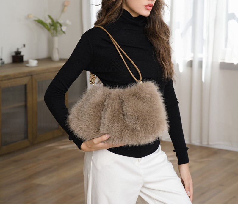 The Silhouette Faux Fur Bag