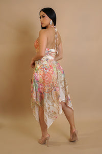 “Floral Mirage Dress”