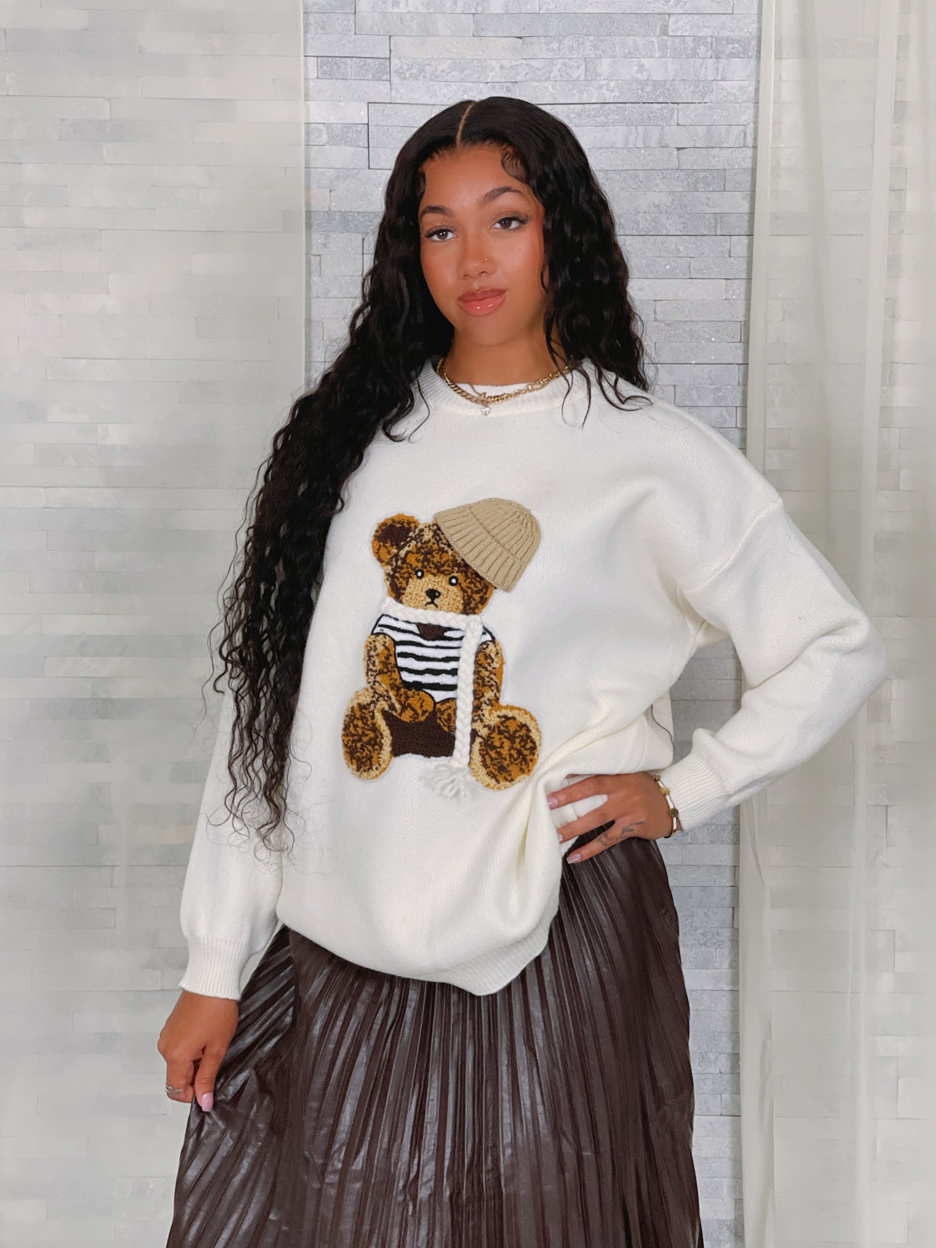 Bear with me sweater