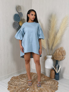 Back Talk Denim Dress