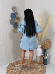 Back Talk Denim Dress