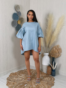 Back Talk Denim Dress