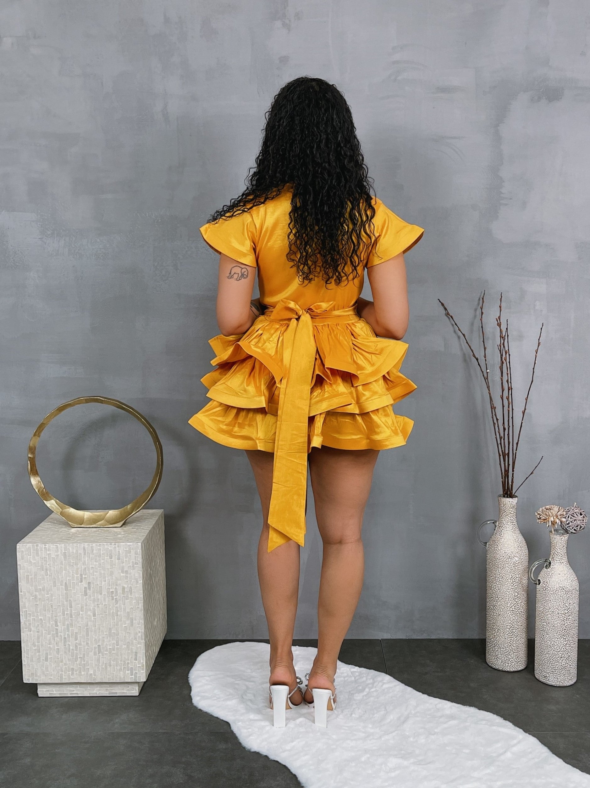 “Wrapped in Ruffles Dress”