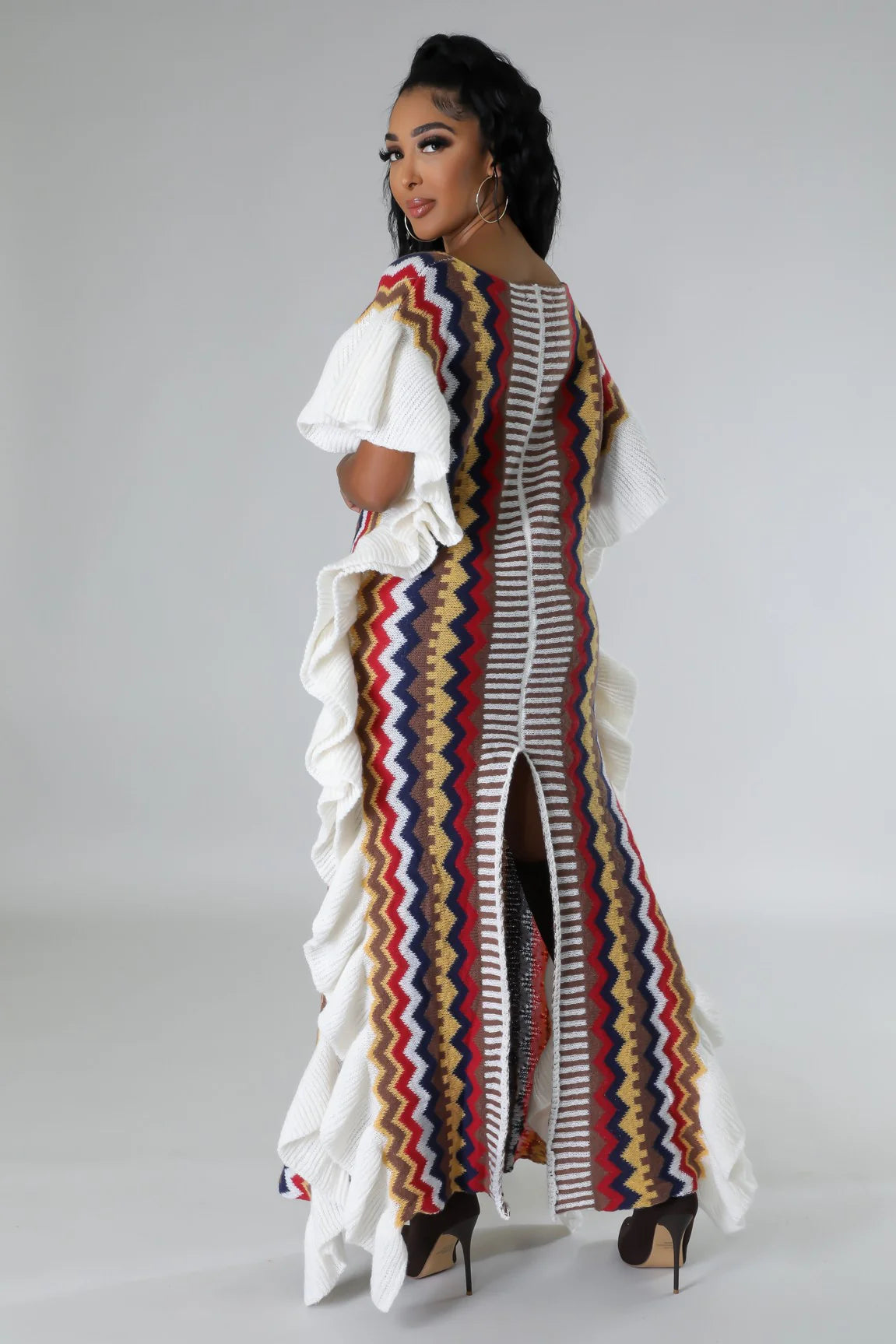 Cozy Canyon Maxi Poncho Dress