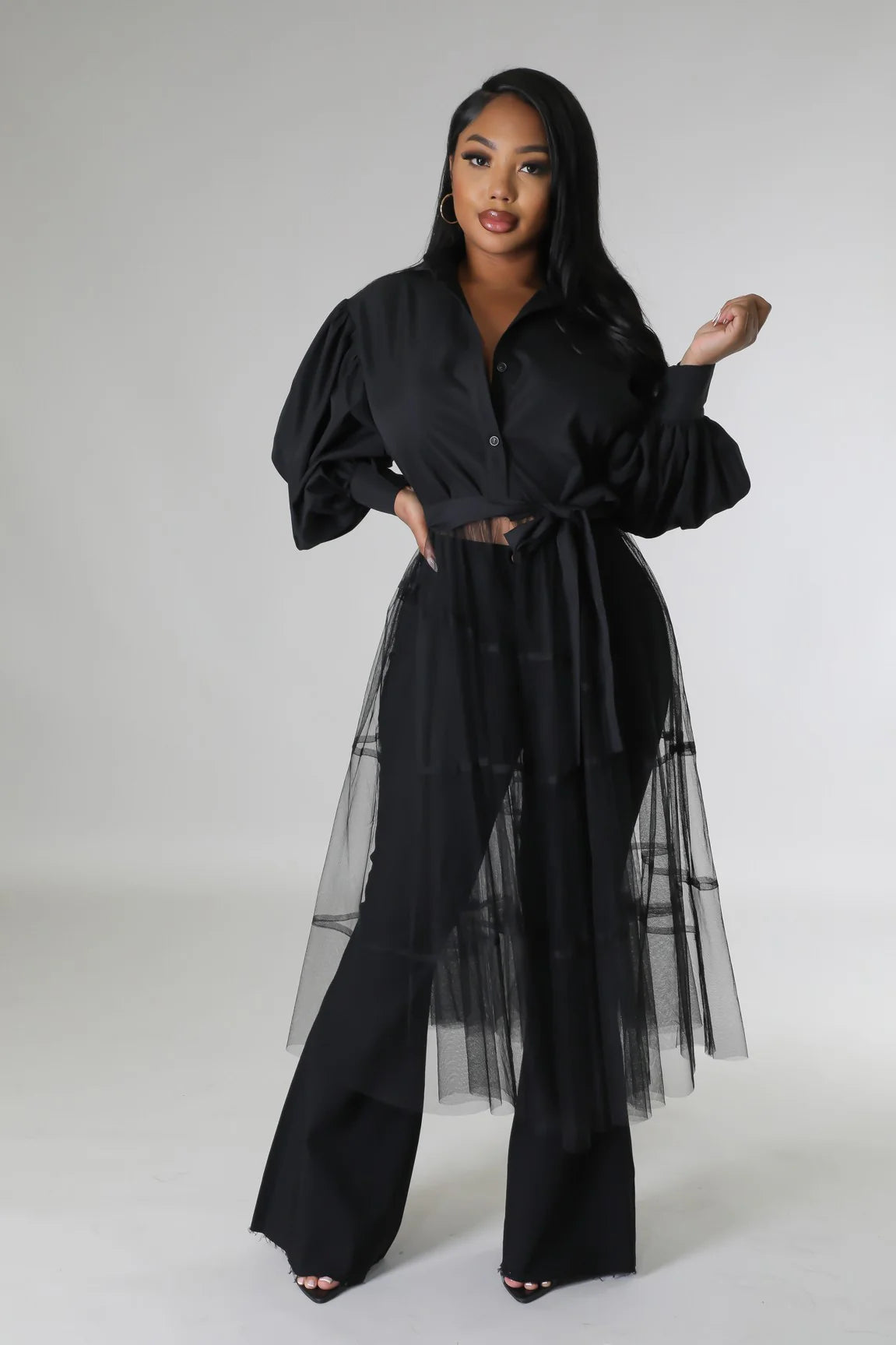 Black Tie Tulle Tunic”