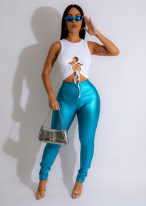 Cosmic Edge – Metallic Jegging Pants