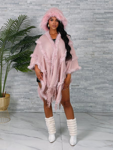 Shimmer & Fur Wrap