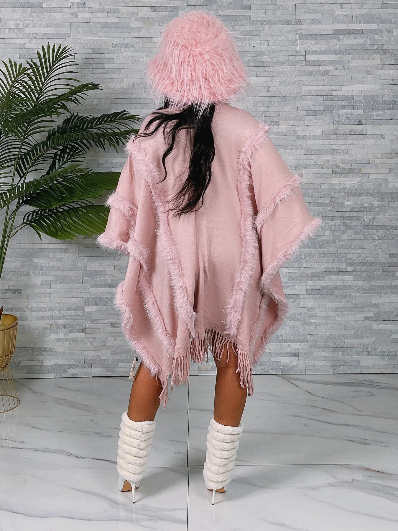 Shimmer & Fur Wrap