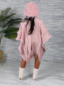 Shimmer & Fur Wrap