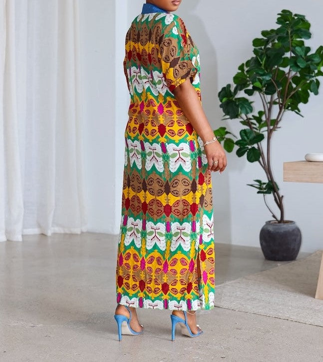 “Painted Days Shirt Dress”