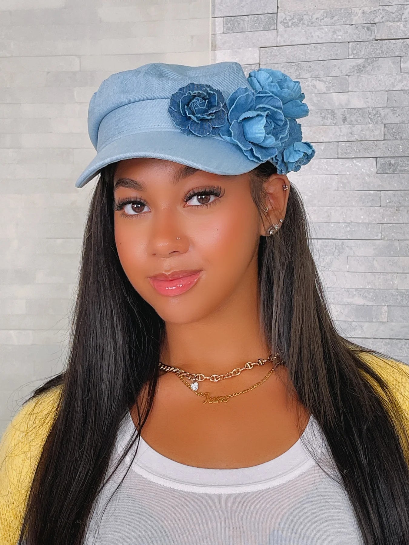 Blue Bloom Cap
