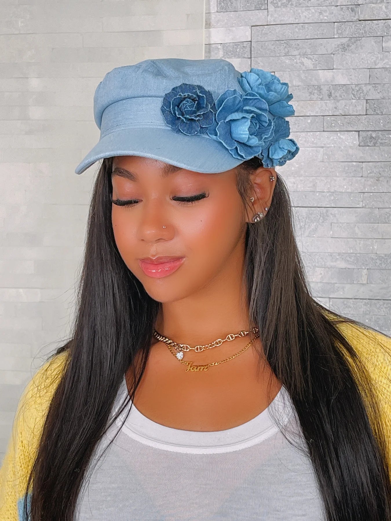 Blue Bloom Cap