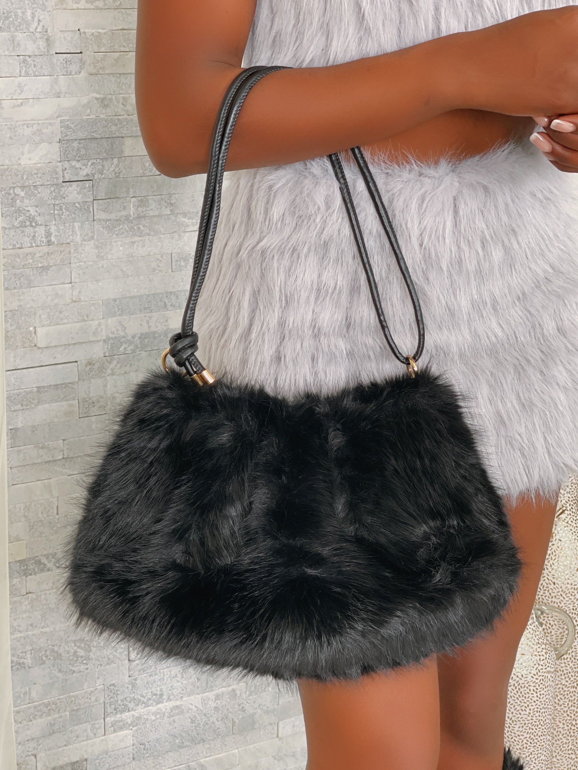 The Silhouette Faux Fur Bag