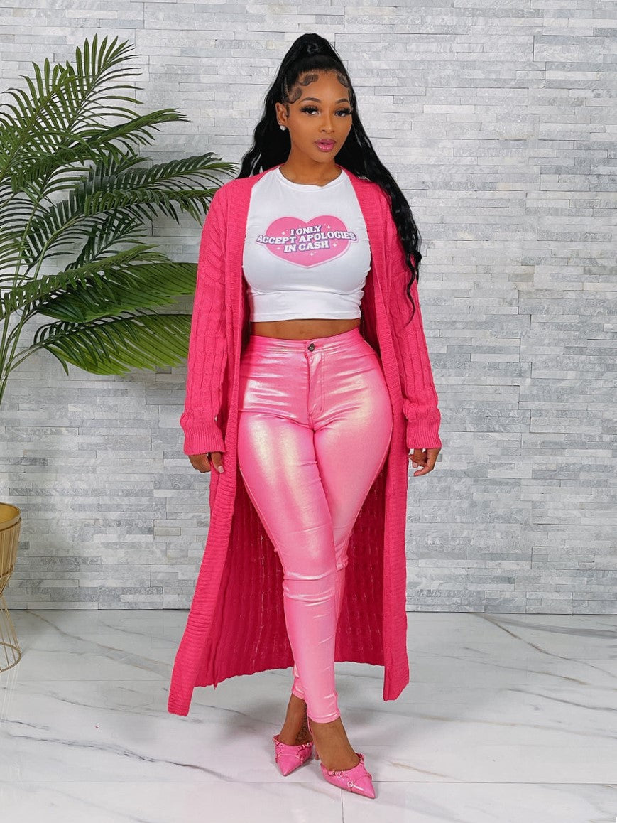 "The Girly Glow Cardigan"