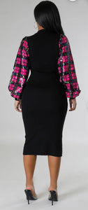 “Midnight Glow Sweater Dress”